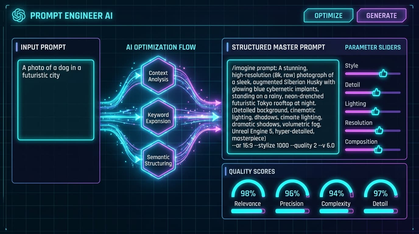AI Prompt Optimizer ile Tanışın: Promptlarınızı Otomatik Olarak İyileştirin ve Kaliteyi Artırın - Optimizasyon konulu yazı görseli