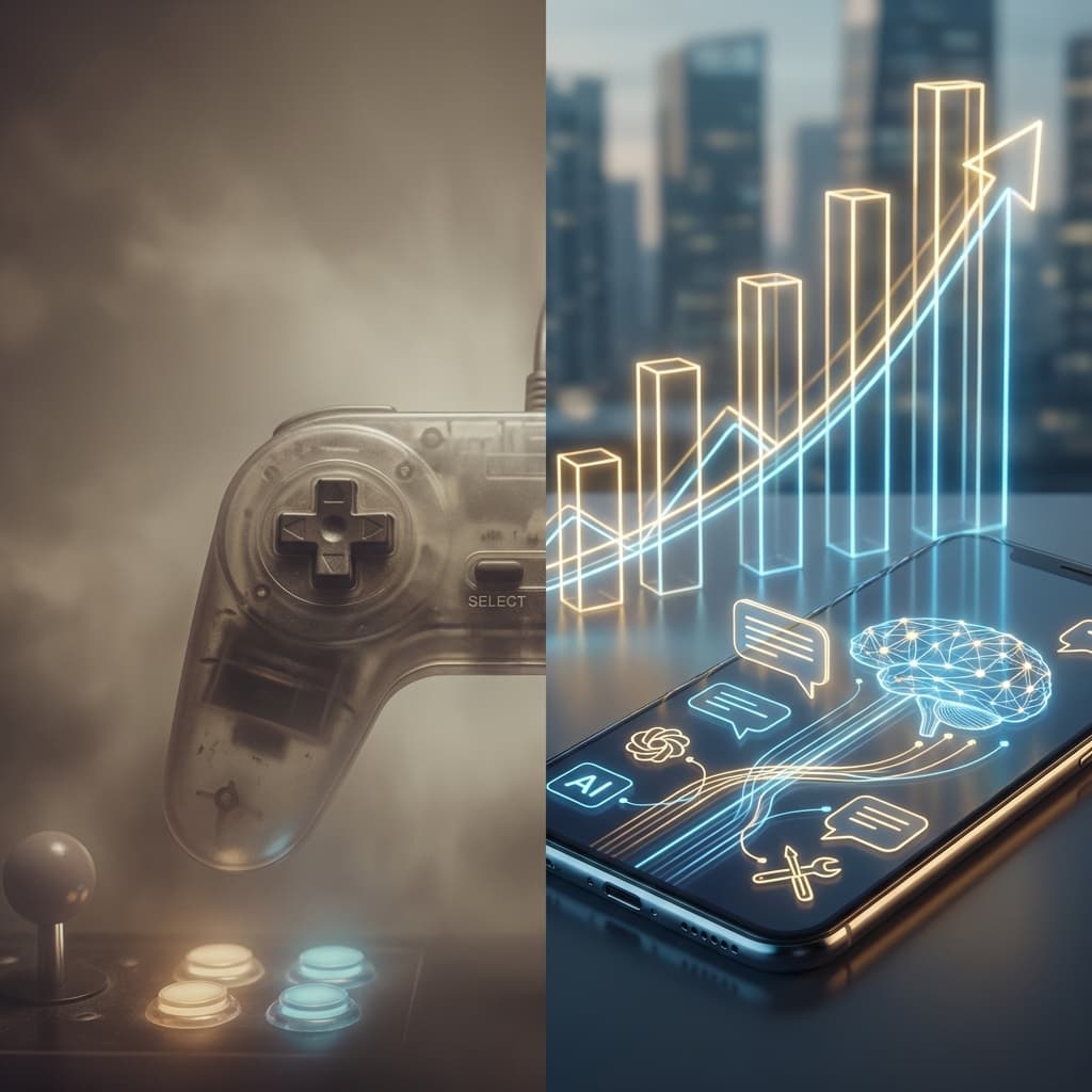 2025'te Mobil Uygulama Gelirleri İlk Kez Oyunları Geride Bıraktı: Yapay Zeka Devrimi