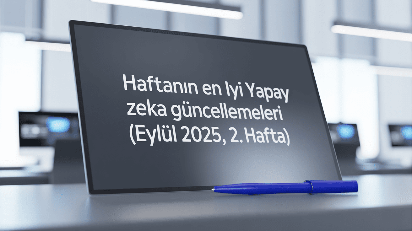 Haftanın En İyi Yapay Zeka Güncellemeleri (Eylül 2025, 2. Hafta)