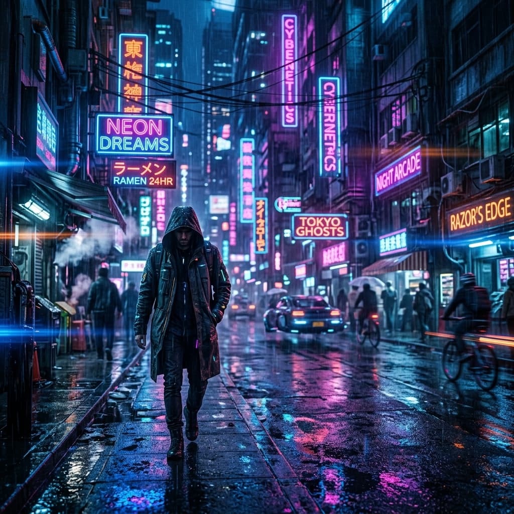 Cyberpunk Gece Şehri