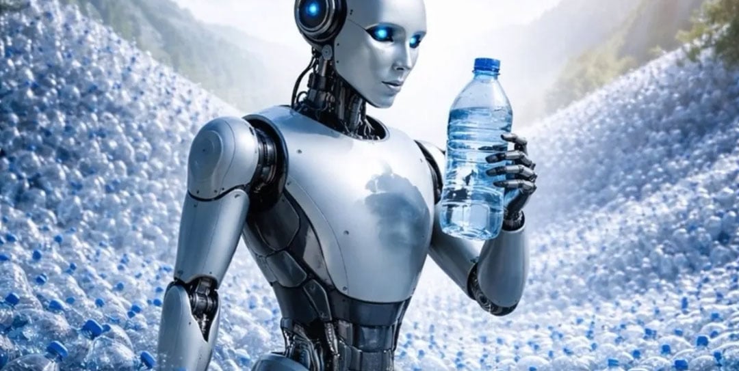 Yapay zeka 2025’te 765 milyar litreye varan su tüketimiyle gündemde - blog yazısı görseli