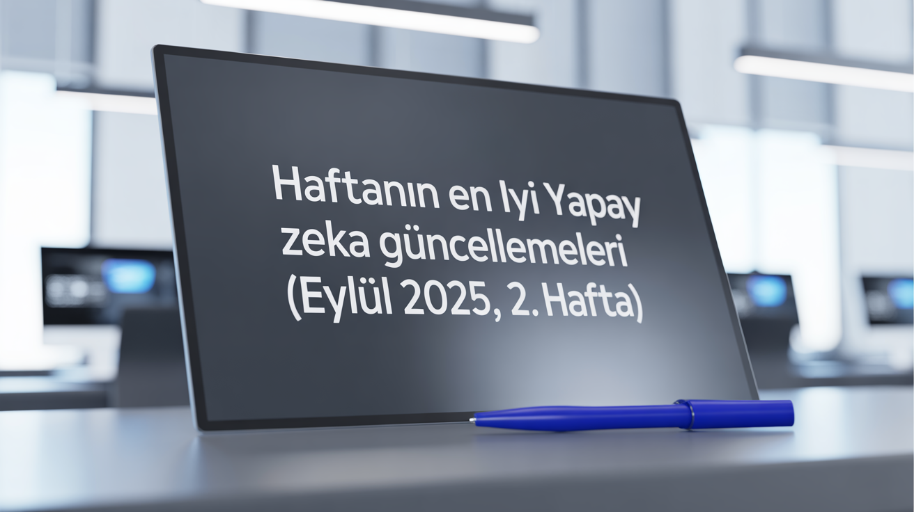 Haftanın En İyi Yapay Zeka Güncellemeleri (Eylül 2025, 2. Hafta)