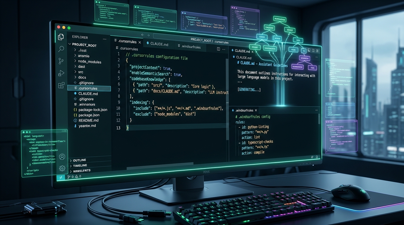 .cursorrules Generator: Cursor, Claude Code ve Windsurf İçin Kusursuz Mimari Kuralları Oluşturun